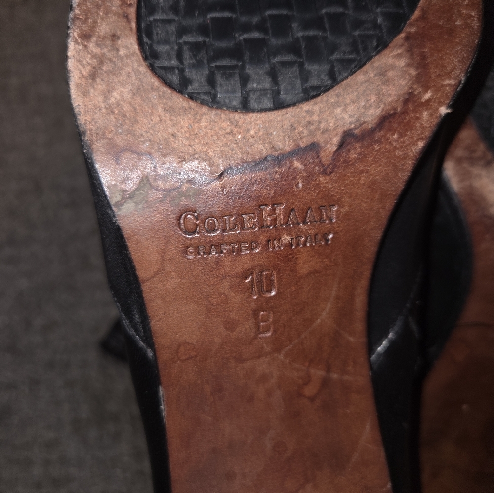 Vintage Cole Haan Womens Boots Sz 10 Mid Calf Leather - Picture 7 of 8